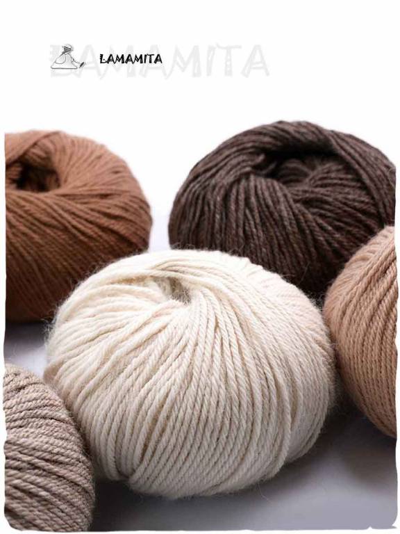 Alpaka Strickgarn - DK natürliche Farben