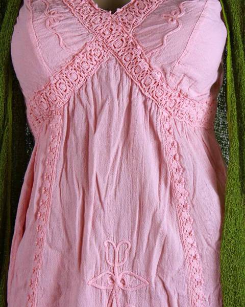 Handgefertigte Stickerei Pima Baumwolle