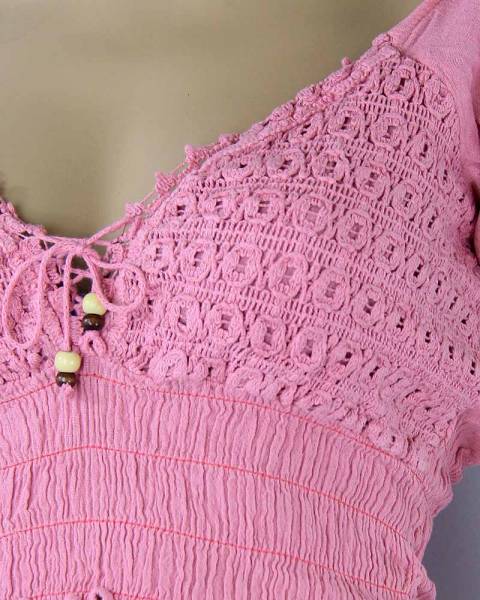 Ausschnitt Sommerkleider Baumwolle Pima-Baumwolle