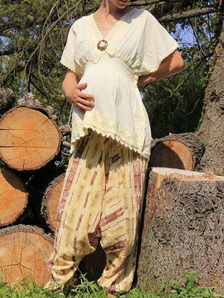 blusa premaman pantaloni larghi premaman olgado marilou