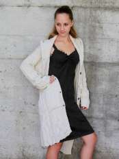 robe en maille noir genevieve