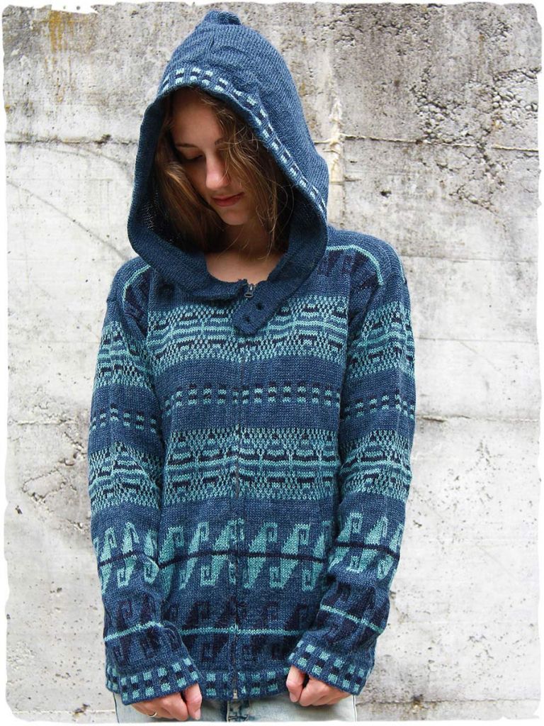 titicaca hooded knit cardigans