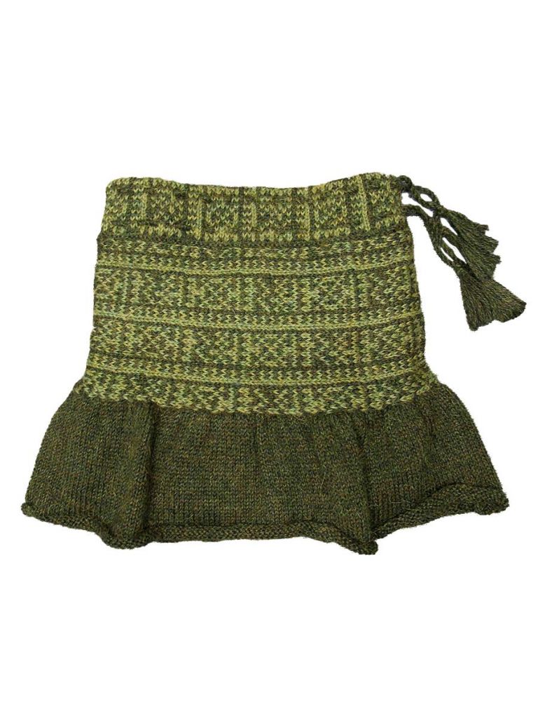 jupe en laine vert filles priscilla junior
