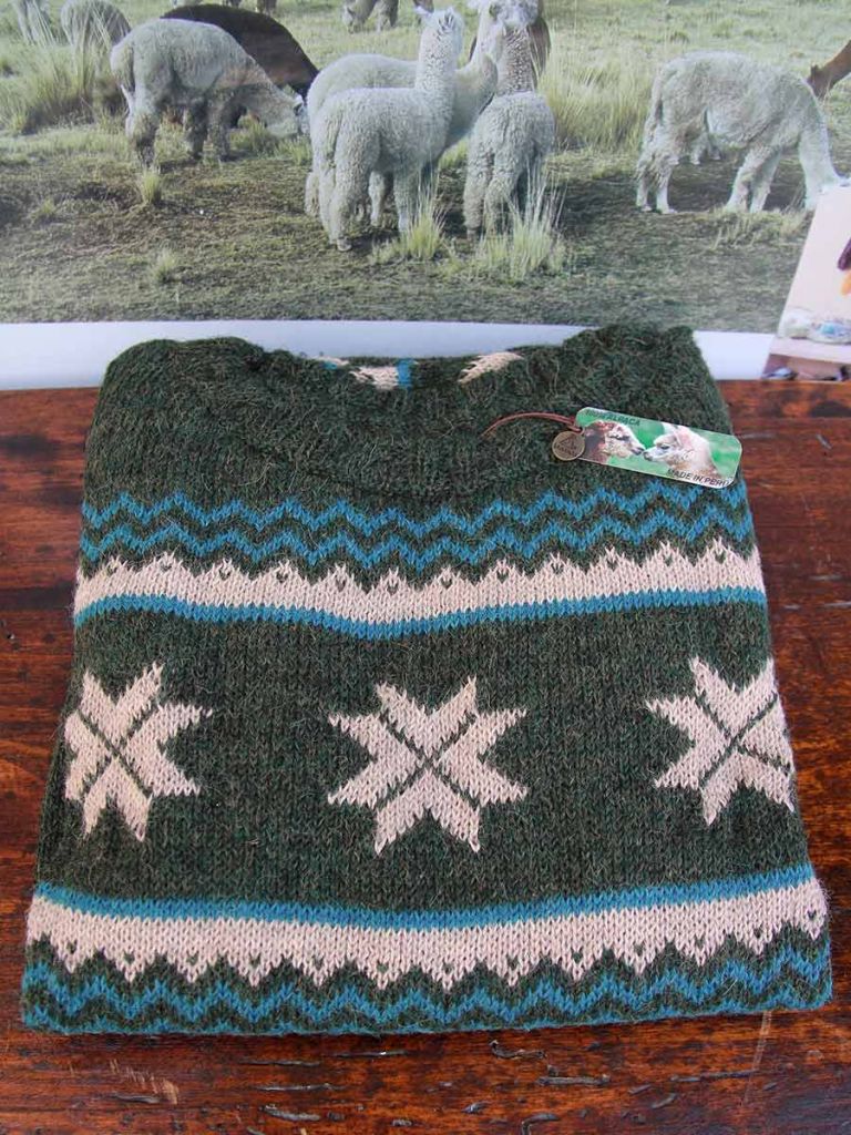 pull alpaga vert sasha