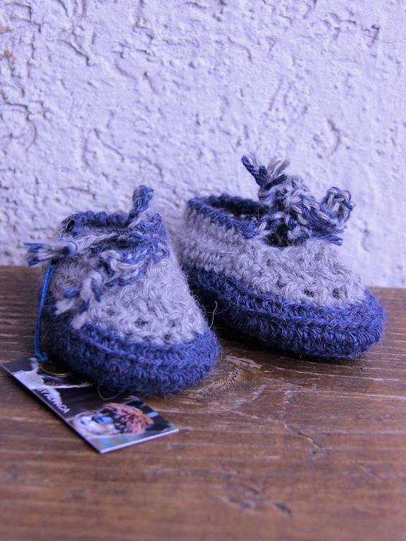 Baby-Alpaka Häkeln Babyschuhe Nuvola