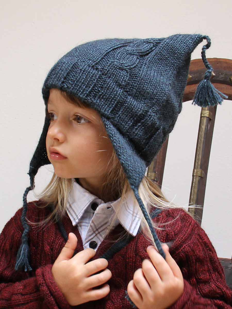 cappello bimbo rettangolare treccia junior