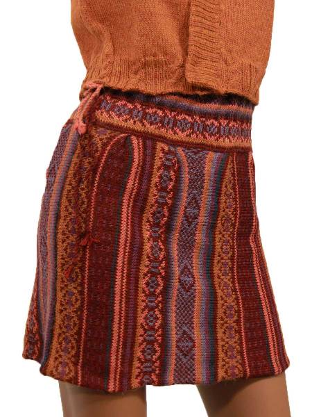 Giuditta Alpaka-Gestrickter Rock