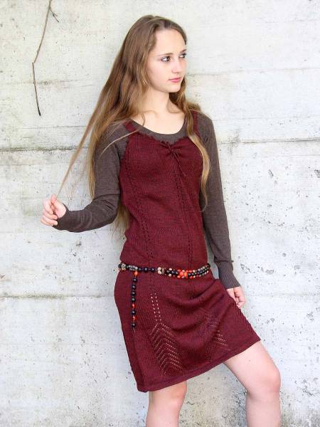 Genevieve Alpaka Wolle Kleid