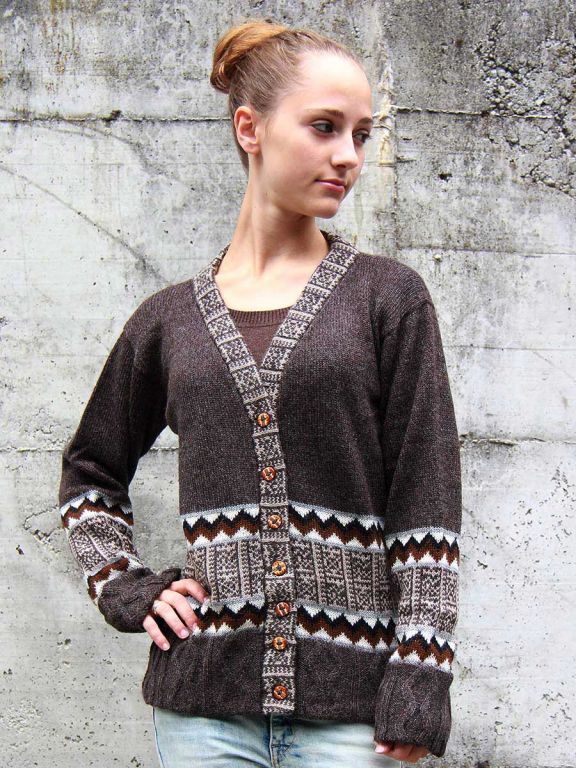 cardigan alpaca donna debora