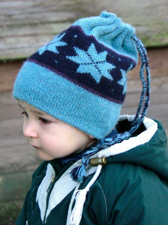 cappello sciarpa bimbi di lana celeste boris