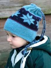 cappello sciarpa bimbi di lana celeste boris