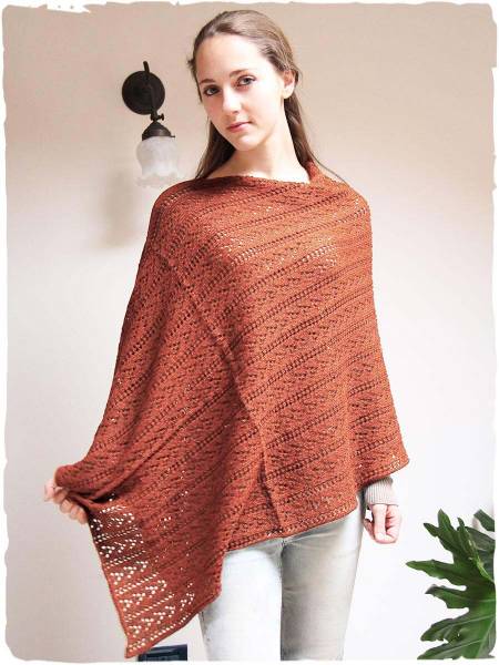 Alpaka Poncho Stricken Tango