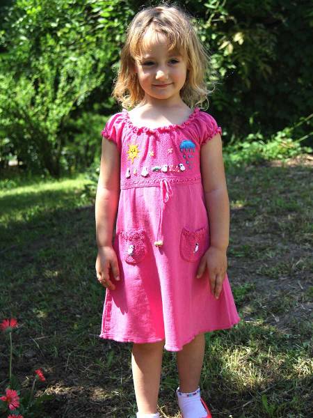 Pimabaumwolle Kleid Mädchen Alba