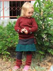 gonnellina lana bambina priscilla junior