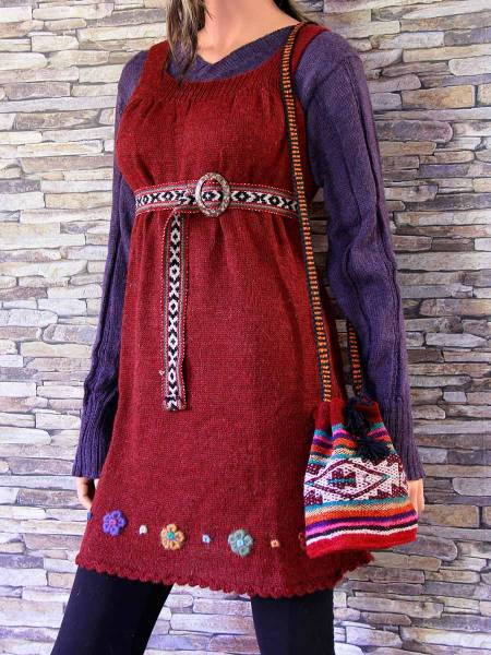 Alpaka Kleid Damen Maddalena