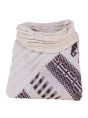 poncho alpaca bianco sheila