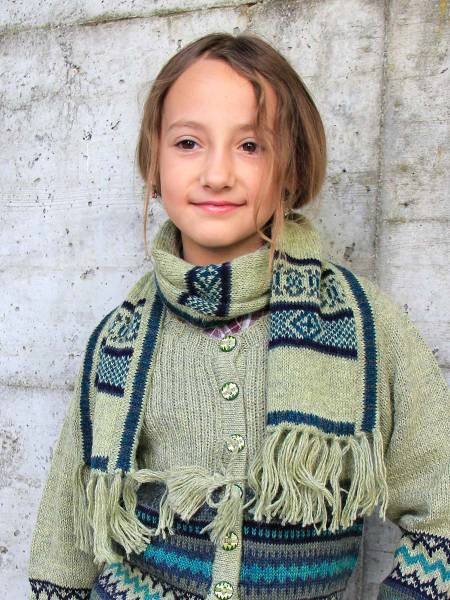 Alpaka Schal für Baby Pippi