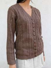 alpaka strickjacke damen
