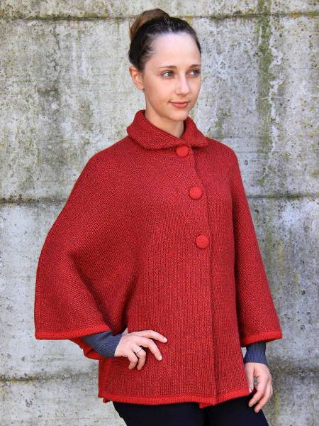 Damen Cape aus Alpaka-Wolle Marge