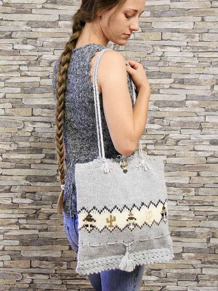 Alpaka Damenhandtasche Diana