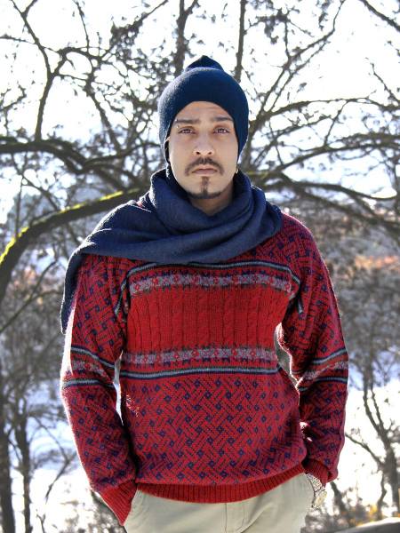 Herren Alpaka pullover mit zopfmuster Adrian