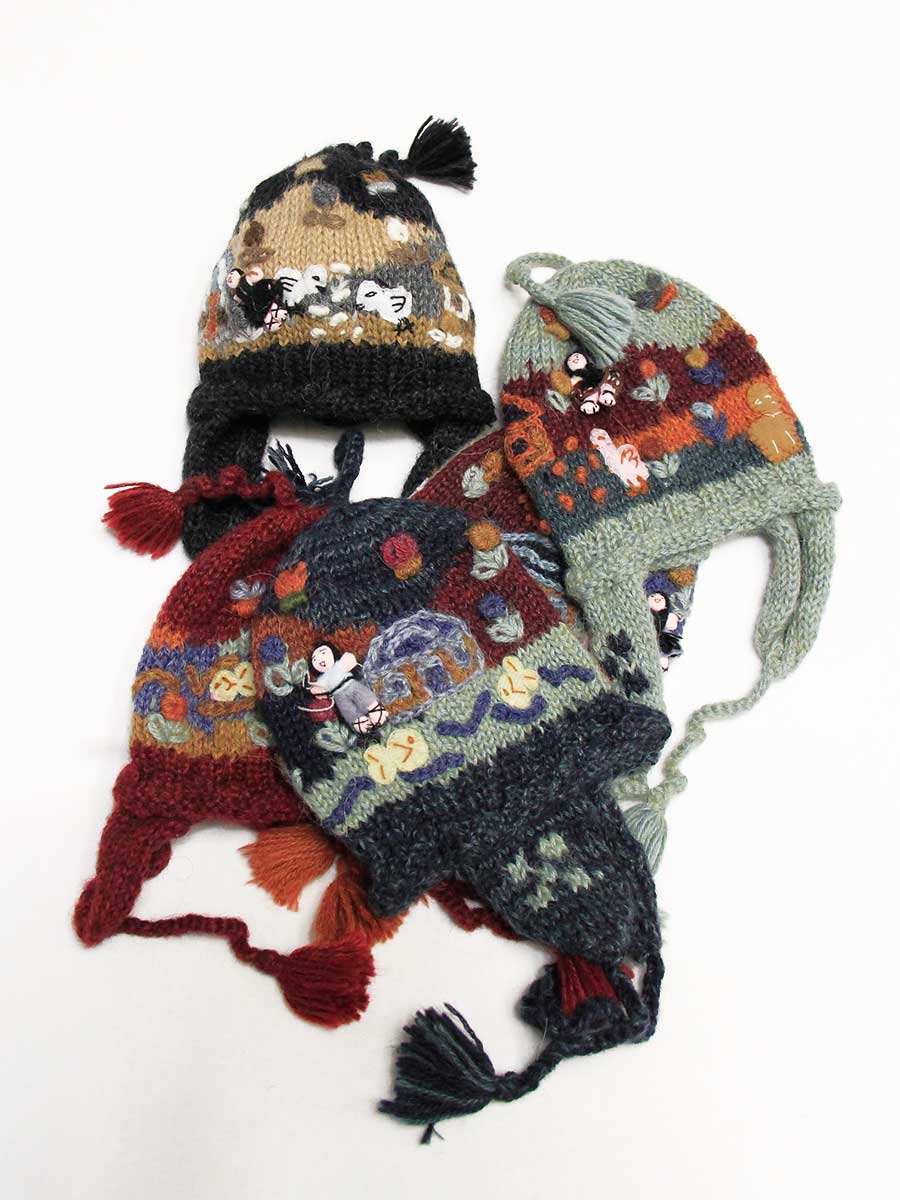 Cappello neonato alpaca Farfallina.