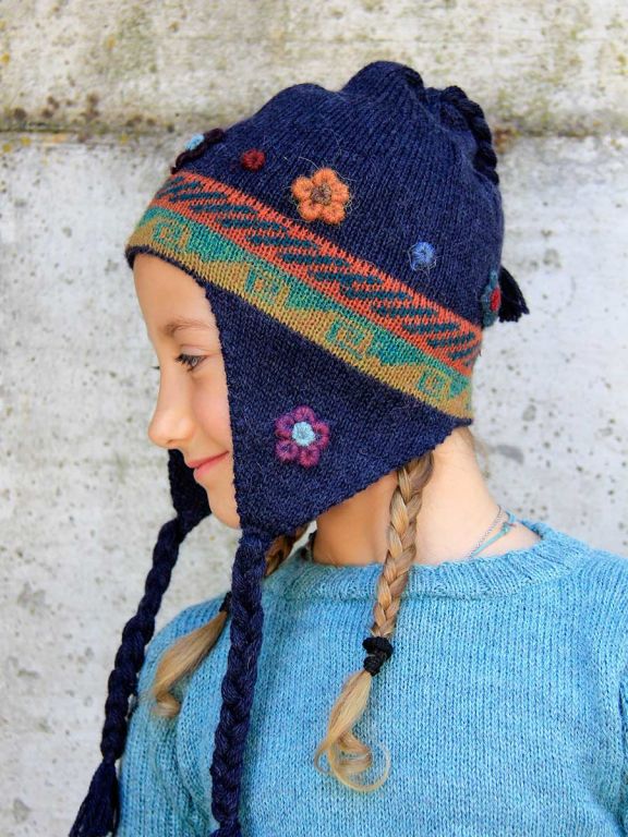 cappello bimba con paraorecchie Folk.