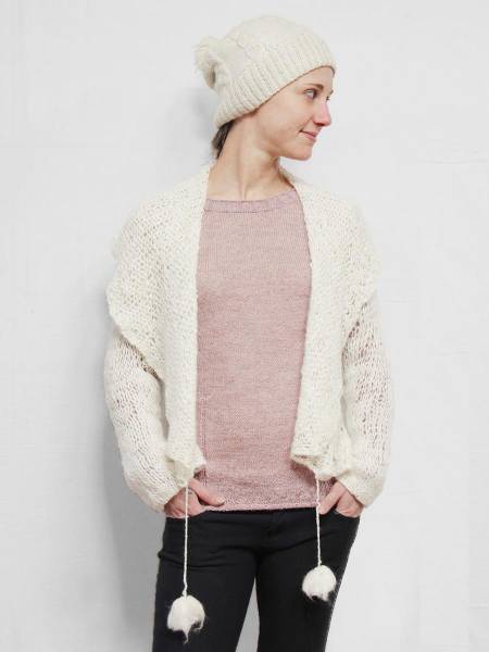 Rustikalem Alpaka Strickjacke Annie