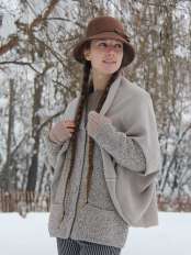 cardigan Abigail-Morgana-cappello feltro Greta.