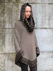 Hooded poncho - Aiko.
