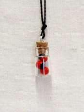 Collana con semi di Huayruro Inca.