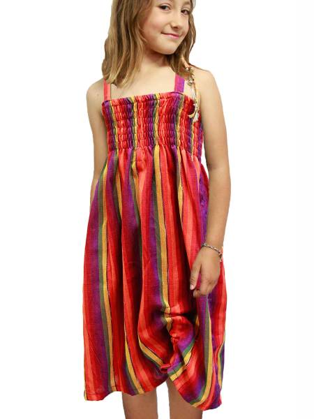 Garcia Mädchen Sommerkleid Jerseykleid Kurzarm Gestreift