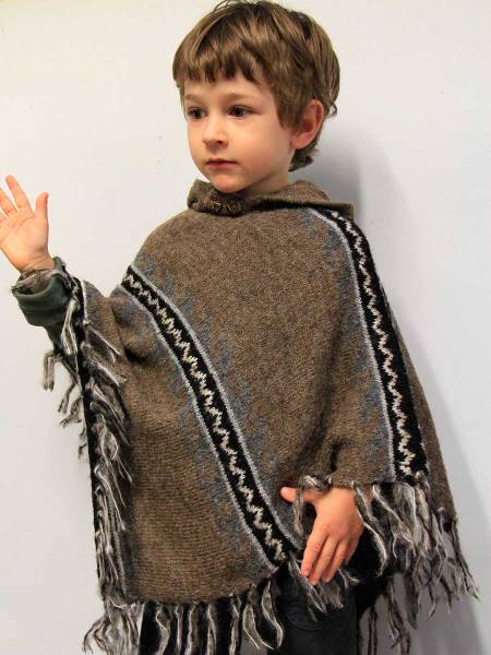 Poncho mit kapuze Nada