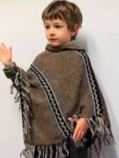 Poncho di lana Nada.