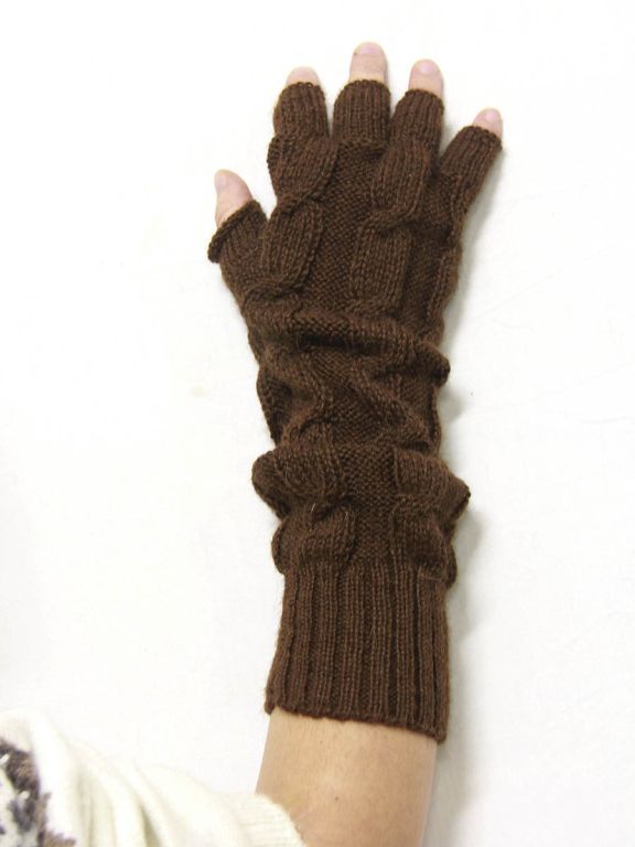 ohne Finger lange Handschuhe - Alpaka ohne Finger Handschuhe Damen - La  Mamita