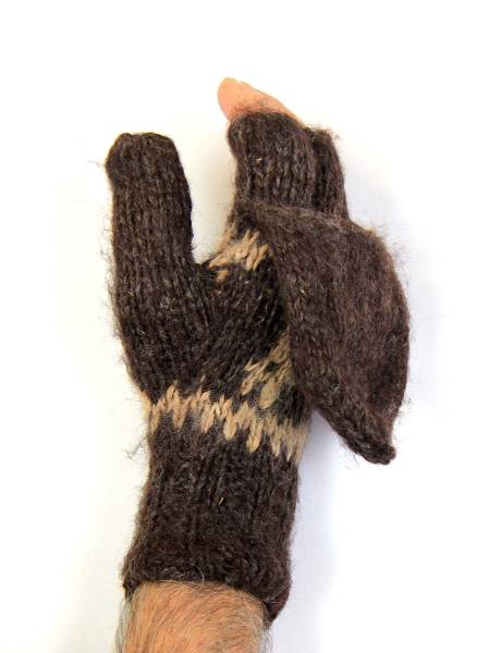 Handschuhe mit Fäustlinge Elia