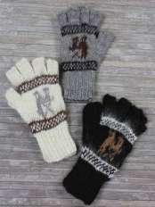 Fingerlose Handschuhe Llama.