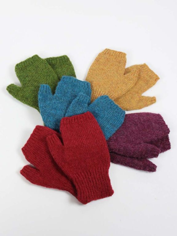 Fingerlose Handschuhe Damen Gaia  Alpaka Handschuhe - La Mamita