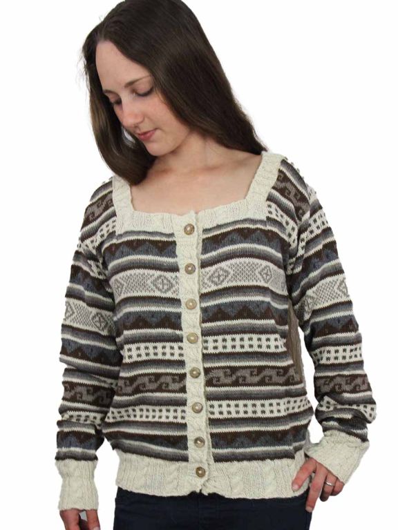 Alpaca cardigan Grace.