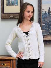 Alpaca wool Cardigans womens New Flowers.