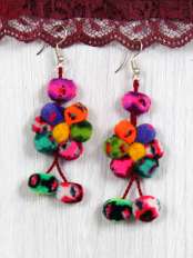 Handmade colourful earrings Florita.